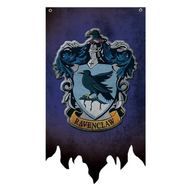 Anime Flag Harries Potters Slytherin Gryffindor Ravenclaw College Banner decorazione per feste Bar Kdis decorazione per soggiorno 30*50