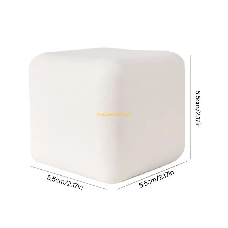 WXTD 2 pcs ความเครียดของเล่นจำลองเต้าหู้สีขาวเต้าหู้บีบ photostudio