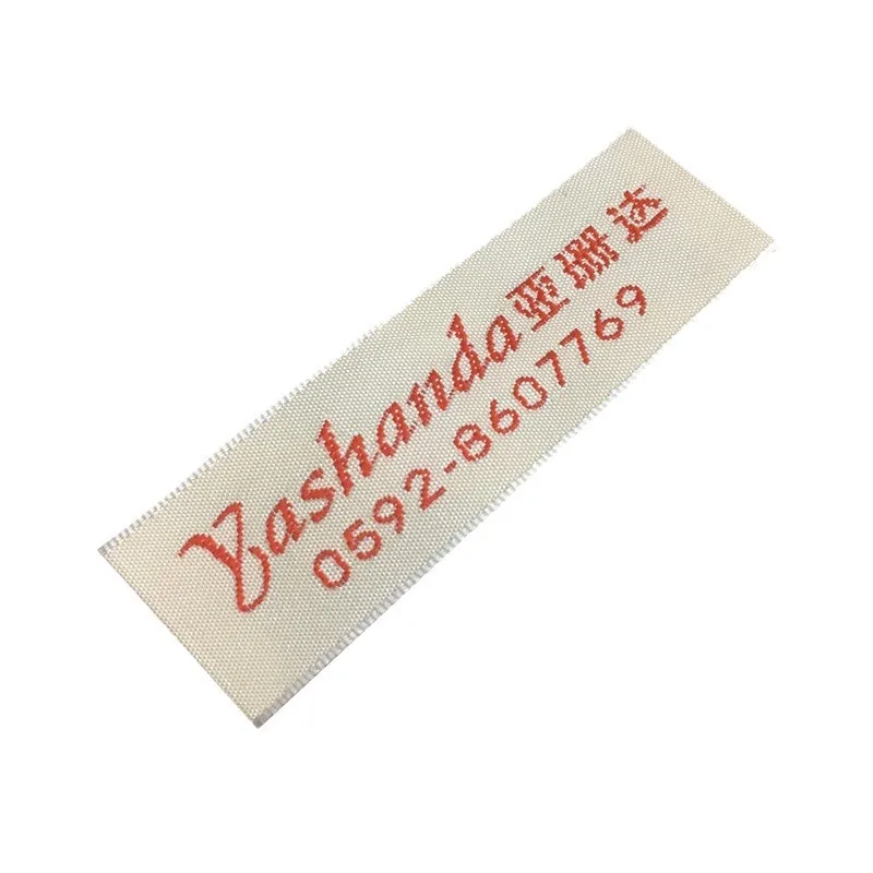 Garment Accessories Customized Damask Woven Label Garment Clothing Tags