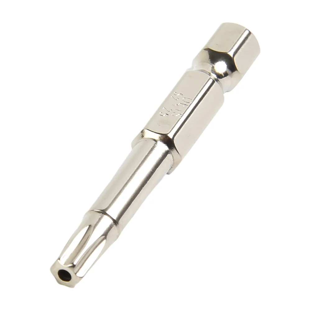 Torx chave de fenda para remoção de parafuso, haste hexagonal oca, T6-T40 Cabeça, furadeira elétrica, acessórios para ferramentas elétricas, 1Pc, 1/4 ", acessórios