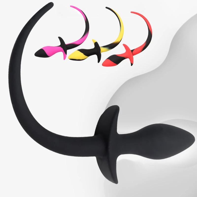 سيليكون الشرج بعقب المكونات ذيل الكلب النساء الاختراق المهبل محفز جهاز تدليك للبروستاتا الجنس لعب الكبار للأزواج المثليين مثليه