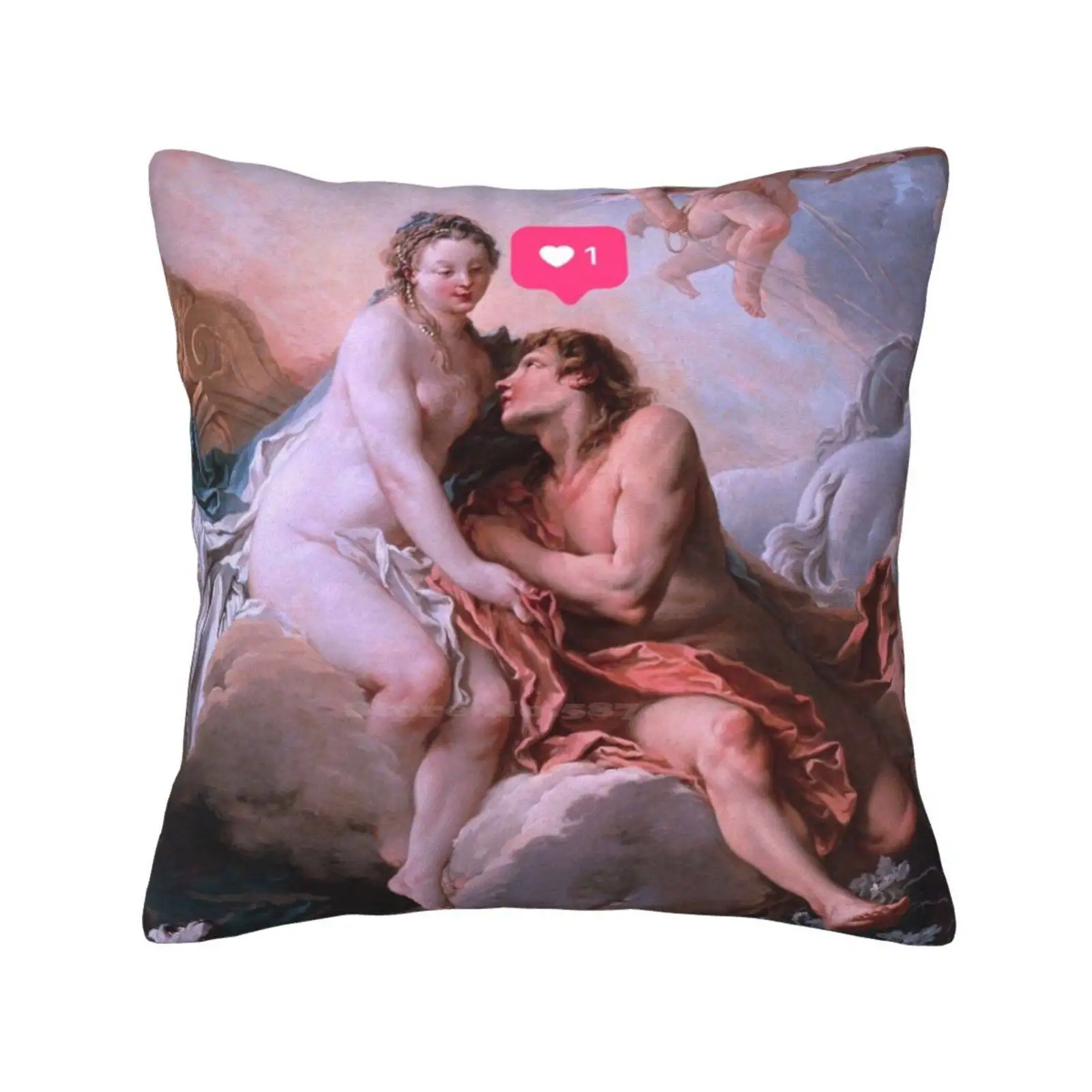 Cephalus And Aurora Valentines Day Love Print Home Sofa Car Cushion Cover Pillowcase Cephalus And Aurora Valentines Day Love