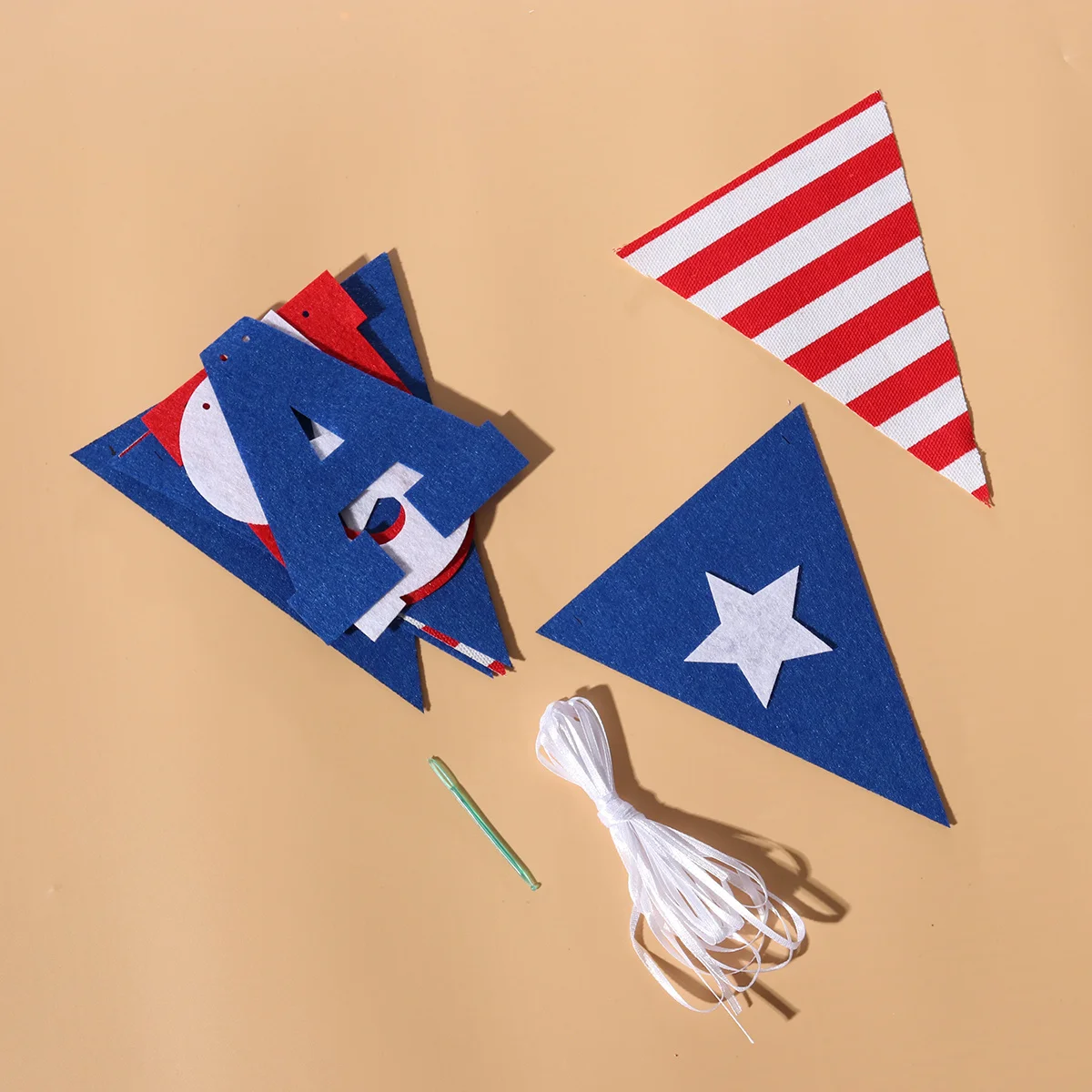 

American Flag Pennant Independence Day Party Decor Usa Letters Long Lasting Party Supplies