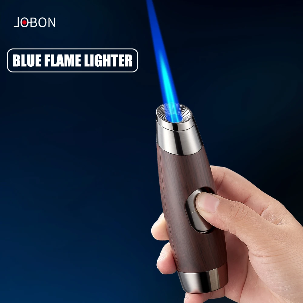 Газовая горелка JOBON Blue Flame: креативный дизайн, трехмерная эллиптическая форма, большая емкость газового бака, регулируемое пламя