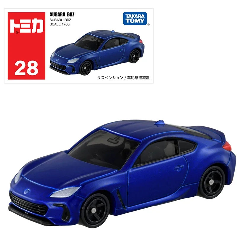 Takara Tomica Tomica no.28subaru BRZ samochód zabawki ze stopu odlewany Metal pojazd mechaniczny Model prezent świąteczny dla dzieci zabawki dla chłopców