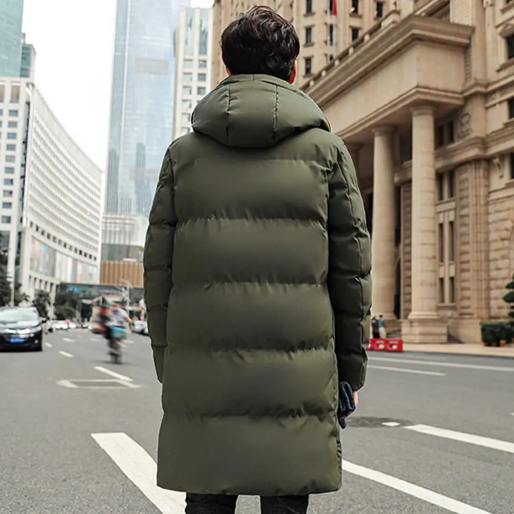 

Новинка 2024, мужские пуховики, модные тонкие теплые длинные куртки с хлопковой подкладкой, корейский стиль, пальто для пар с капюшоном, зимние парки для отдыха