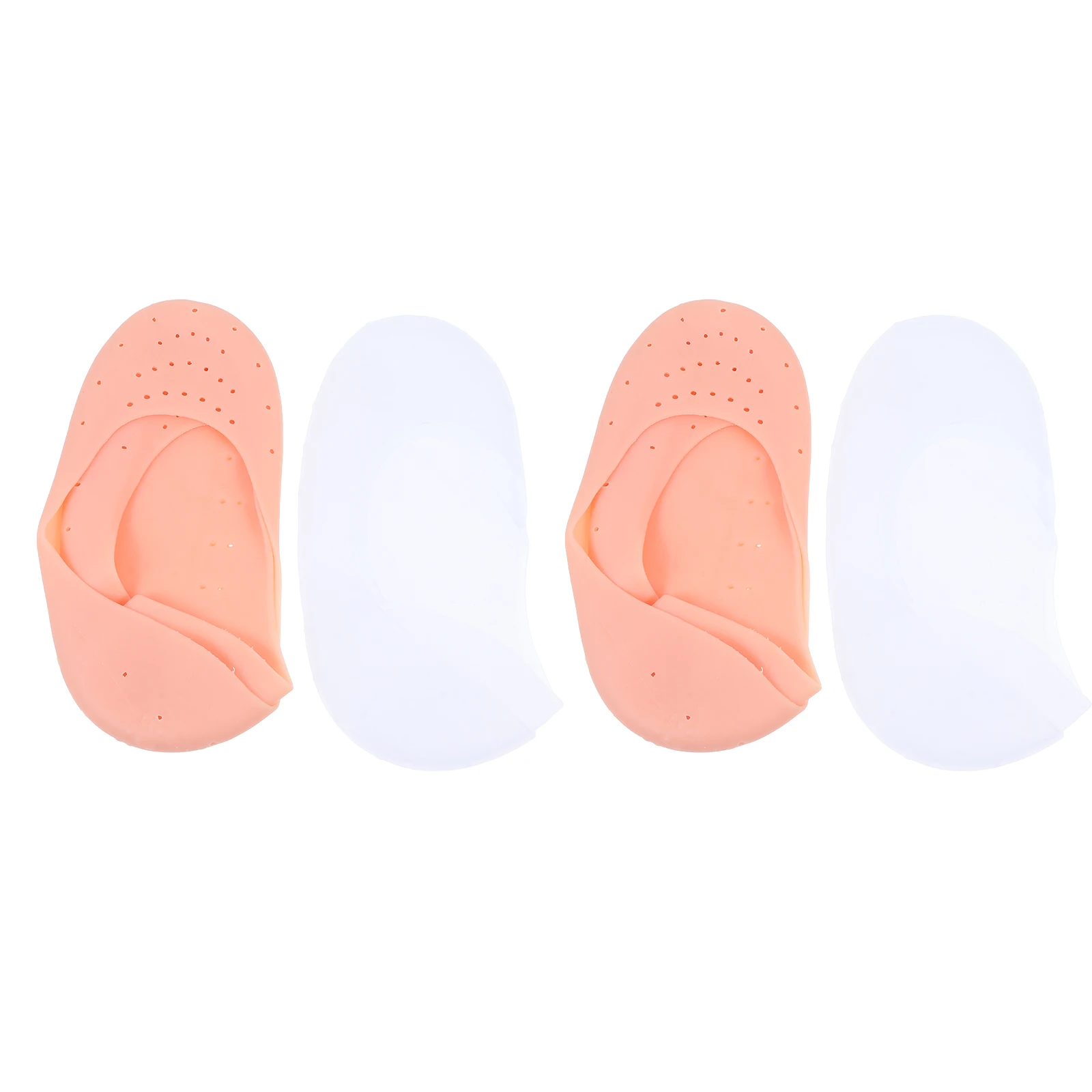

4 Pairs Anti cracking Moisturizing Foot Covers Silicone Feet Care Socks Gel Ankle Stretch Foot Protection Skin friendly