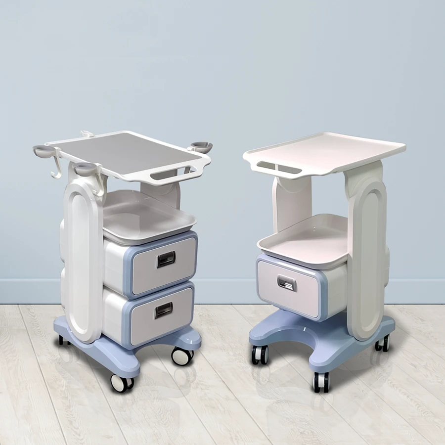 ABS Dental Clinic Small Bubble Beauty Instrument Machine Use Assembled Mobile Stand Trolley Cart