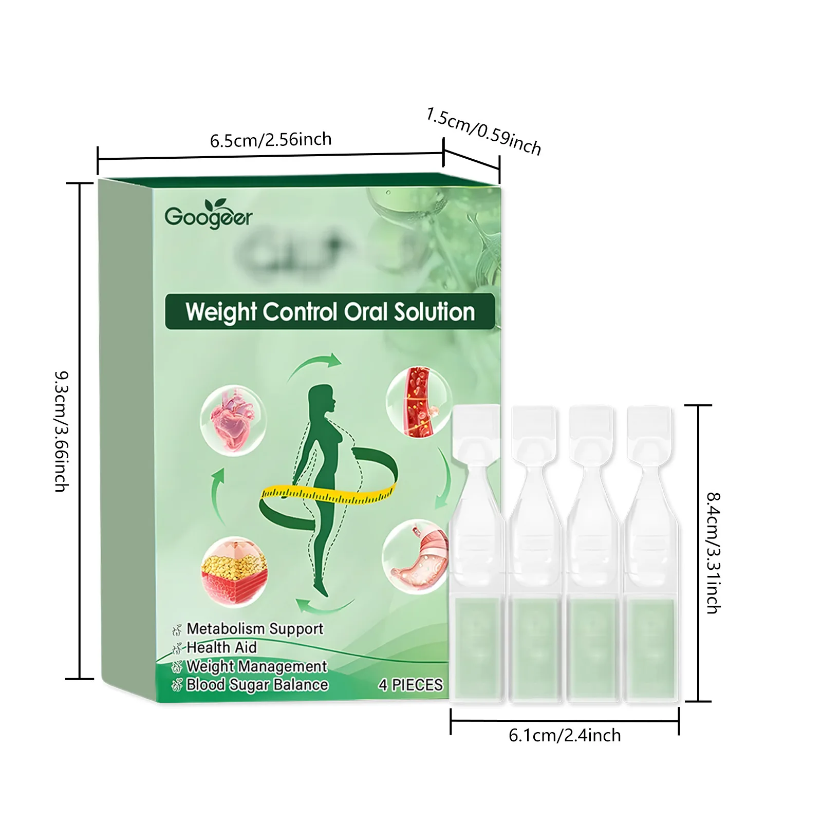 GOOGEER Quick Slimming Drops Good Effect Burn Fat Promote Intestinal Digestion Metabolism Detox Shape Powerful Weight Loss Drops