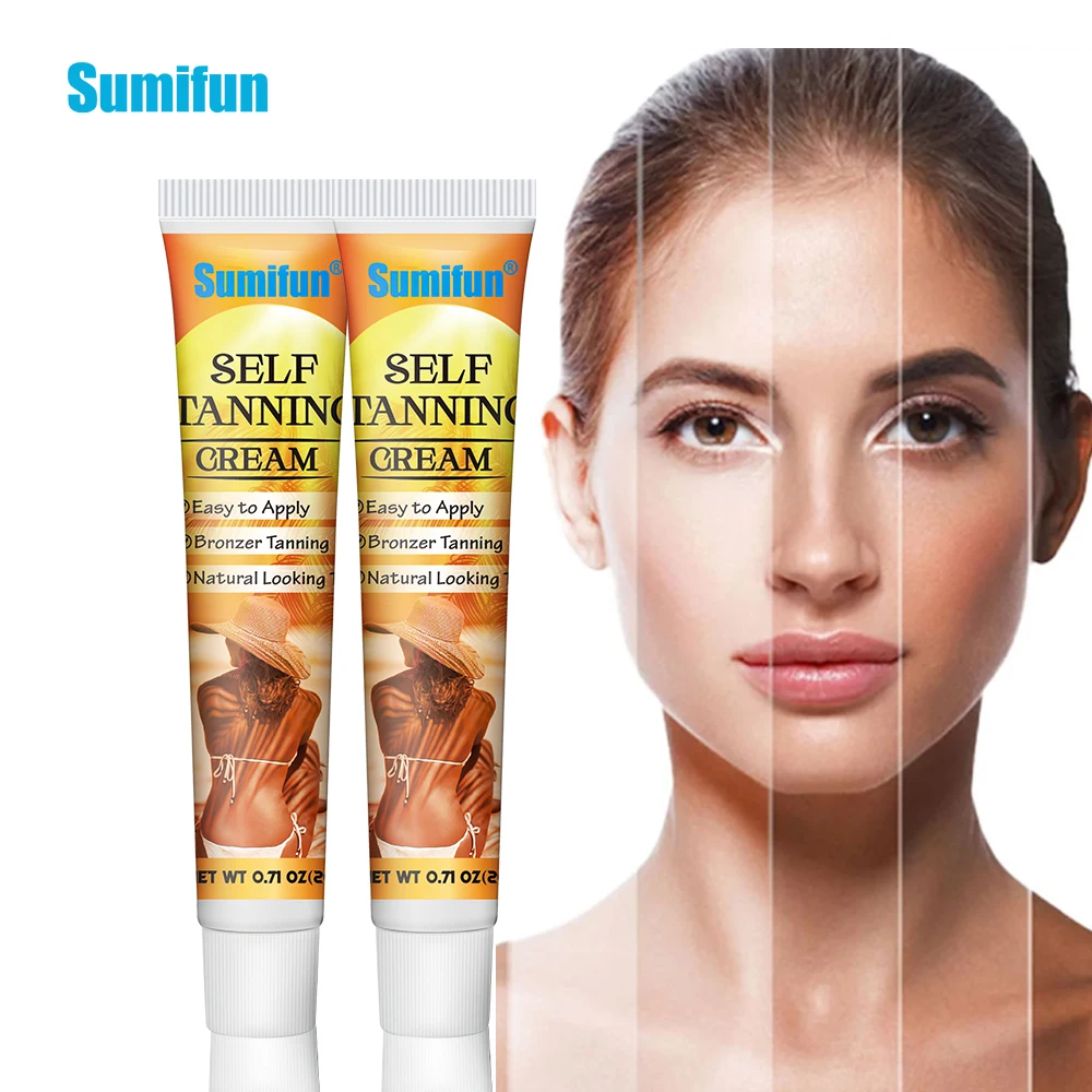 

1/2pcs Self-help Quick Tanning Cream Summer Beach Tanning Booster Effective Self Blackening Ointment Bronze Wheat SkinBeautyCare