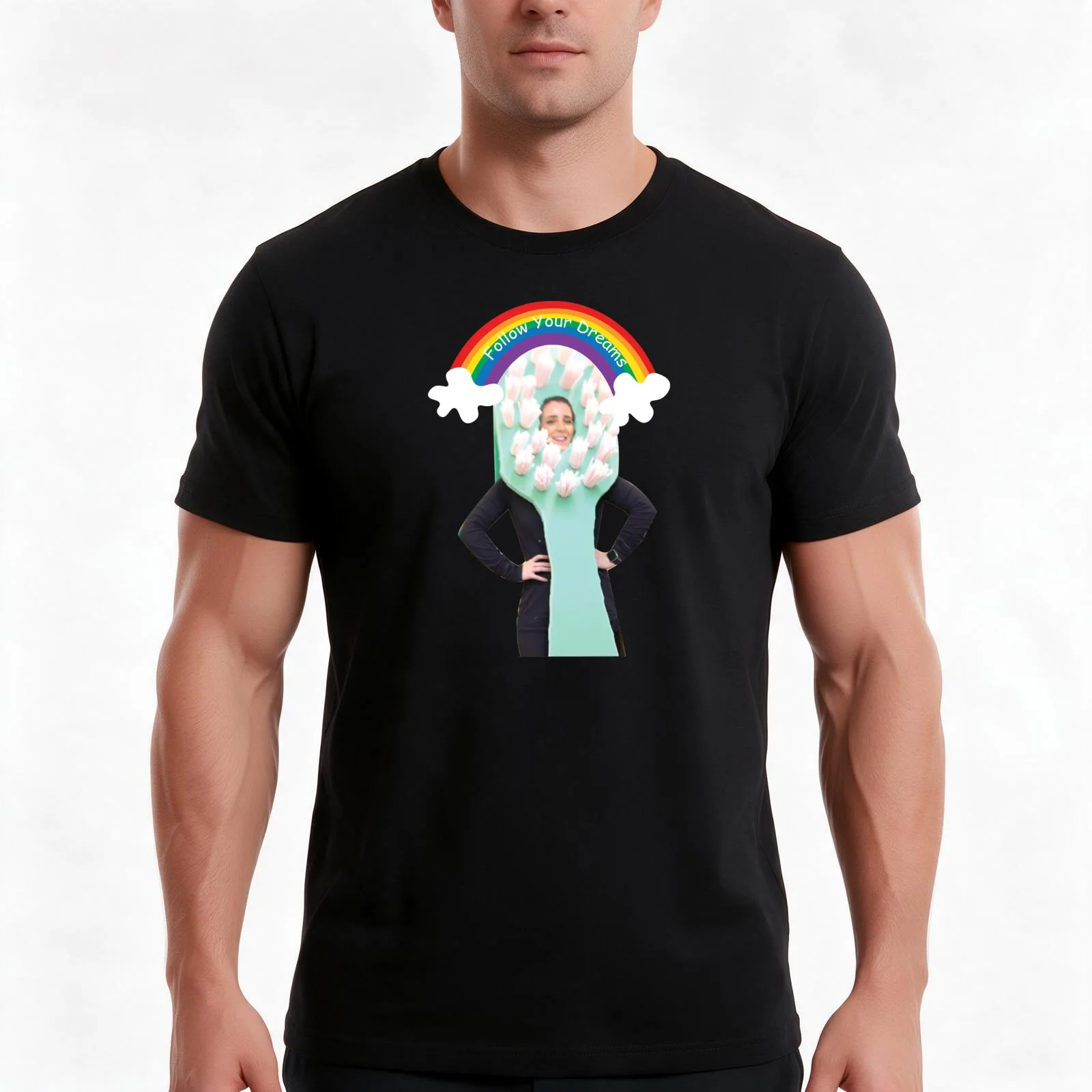 Jenna Marbles Follow Your Dreams T-Shirt Summer Casual Cotton Tee Oversized Streetwear Tops Vintage Graphic Print