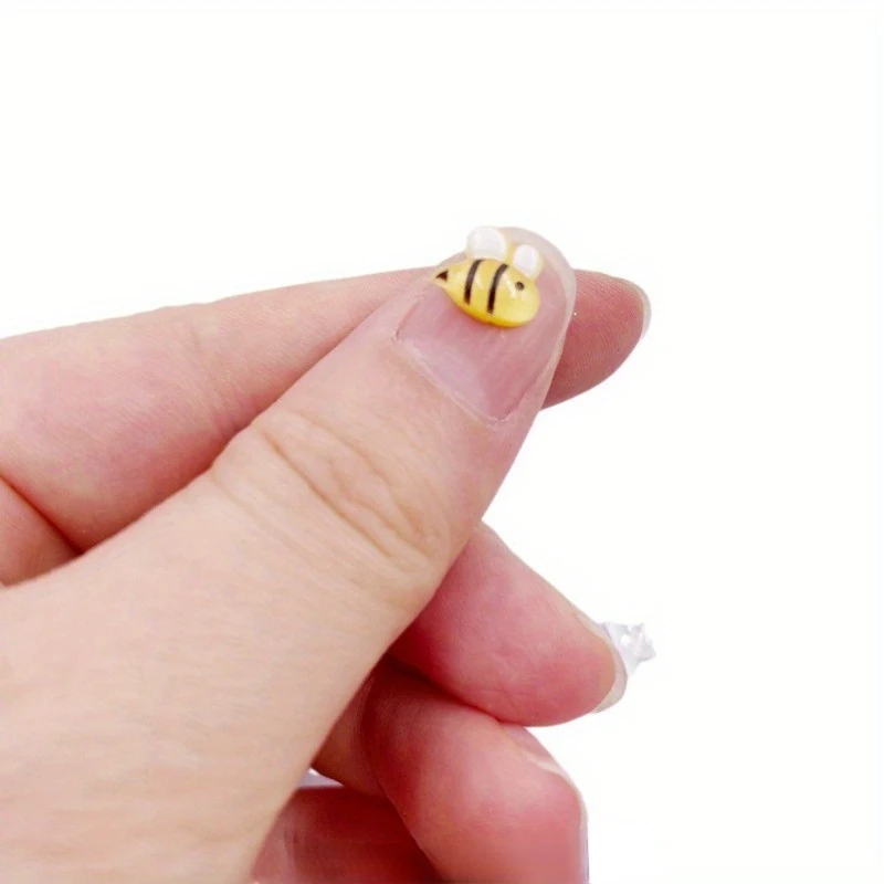 Mini Bee 8 * 9mm 40PCS Nail Decoration Phone Case Decoration Accessories DIY Material Nail Rhinestones