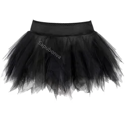 Skirts for Women Tutu Fairy Tulle Mini Skirt Party Pleated Puffy Adult Plus Size Sexy Fashion Matching Corset Vintage Jupe Falda