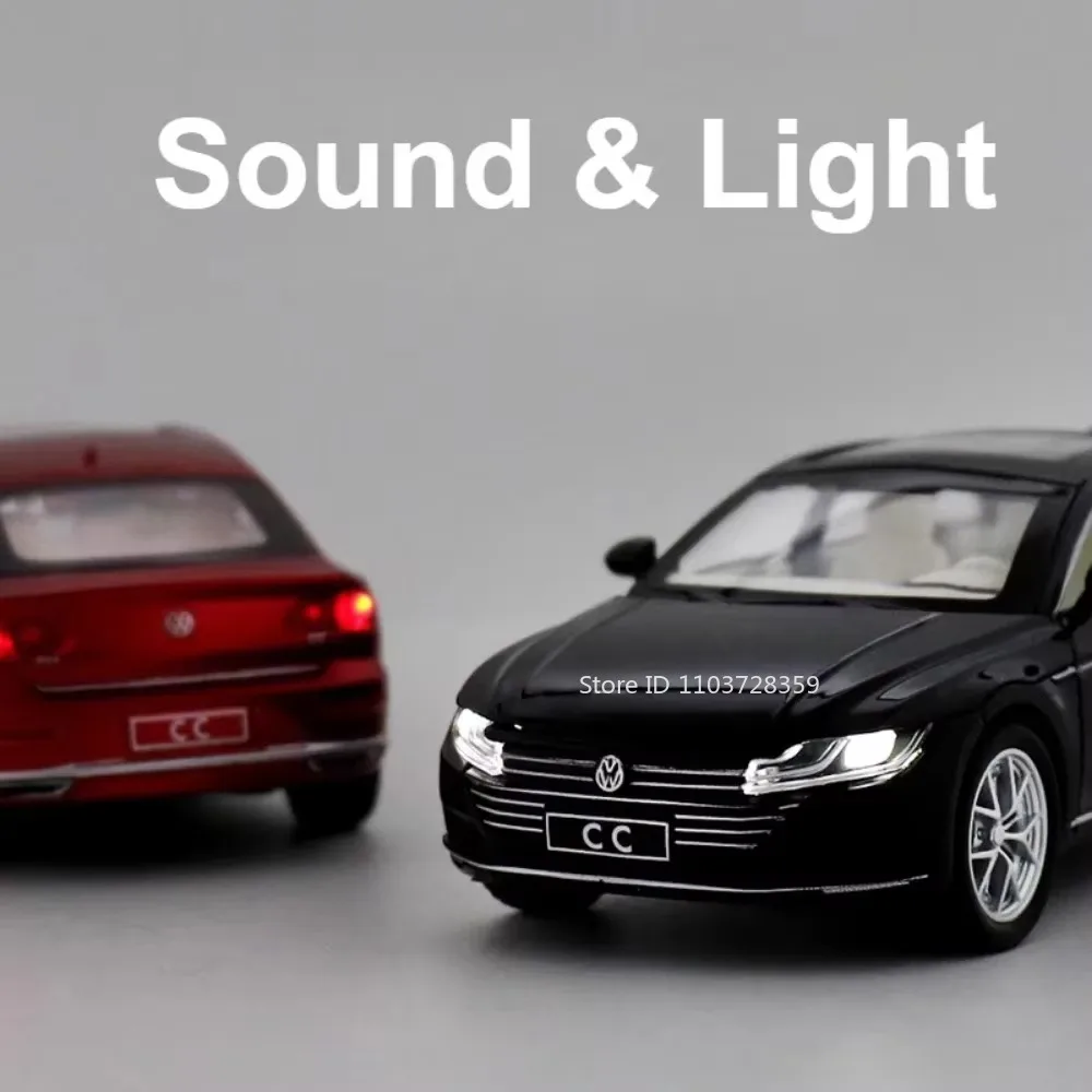 Coche en miniatura CC 1:32, juguetes de aleación, modelos fundidos a presión, puertas con luz de sonido, coches de simulación abiertos, regalos para niños