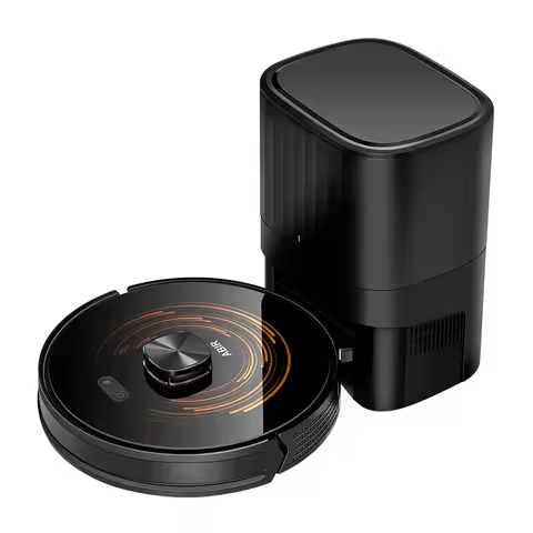 Aspirador de pó robô ABIR K30, estação vazia automática, lidar a laser, sucção 6500PA, mapa multipiso, aparelho seco e molhado para casa inteligente,Voltagem 220V