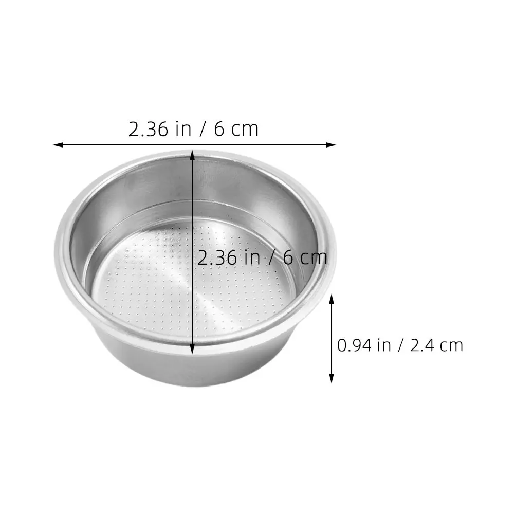 Metal Coffee Filter Cup Espresso Strainer for Coffee Maker Multi-Hole Porous Design Washable Long-Lasting Professional Filter