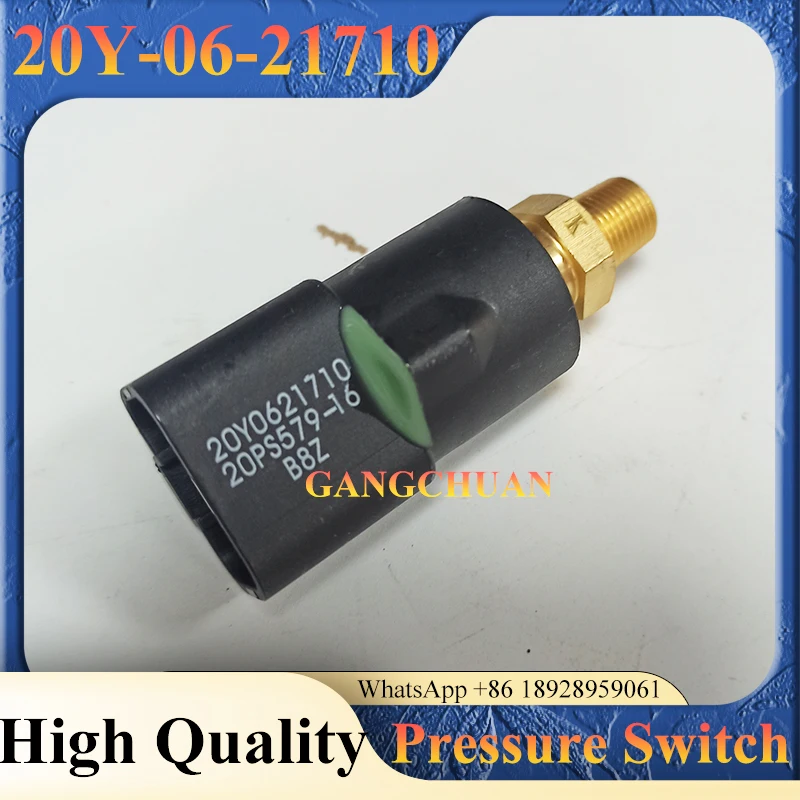 Interruptor del sensor de presión 20Y-06-21710 para repuestos de excavadora PC200-6 PC400-7