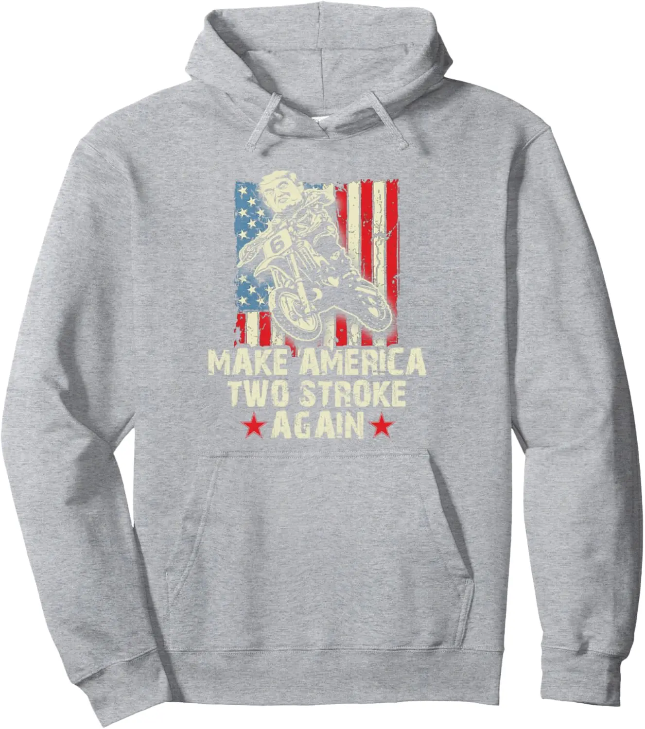 Make America Two Stroke Again Shirt. Biker for Trump T-shirt Pullover Hoodie Custom Printed Graphic  Customizable Sweatshirt