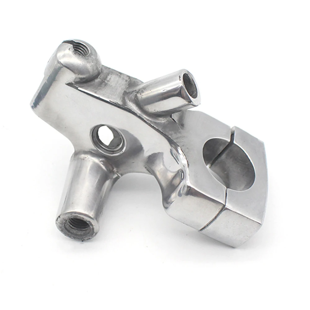 AU16-Motorcycle 25Mm Mirror Base Mount Scooter Clutch Perch Holder For Honda Shadow 400 750 Steed 400 600