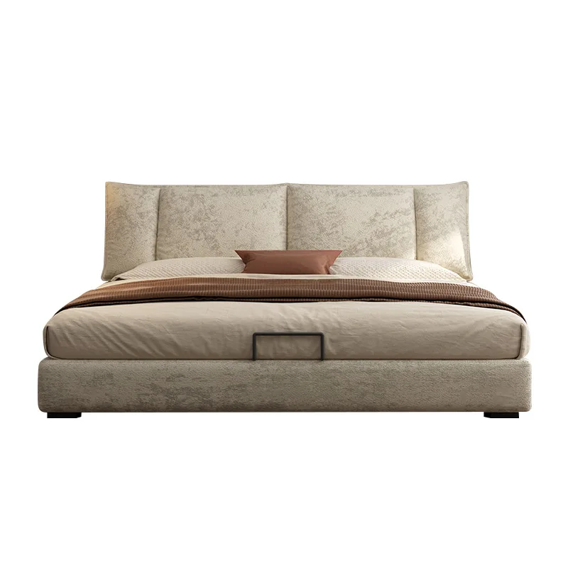 

Italian chenille fabric bed, modern simplicity, large soft sailboat bag