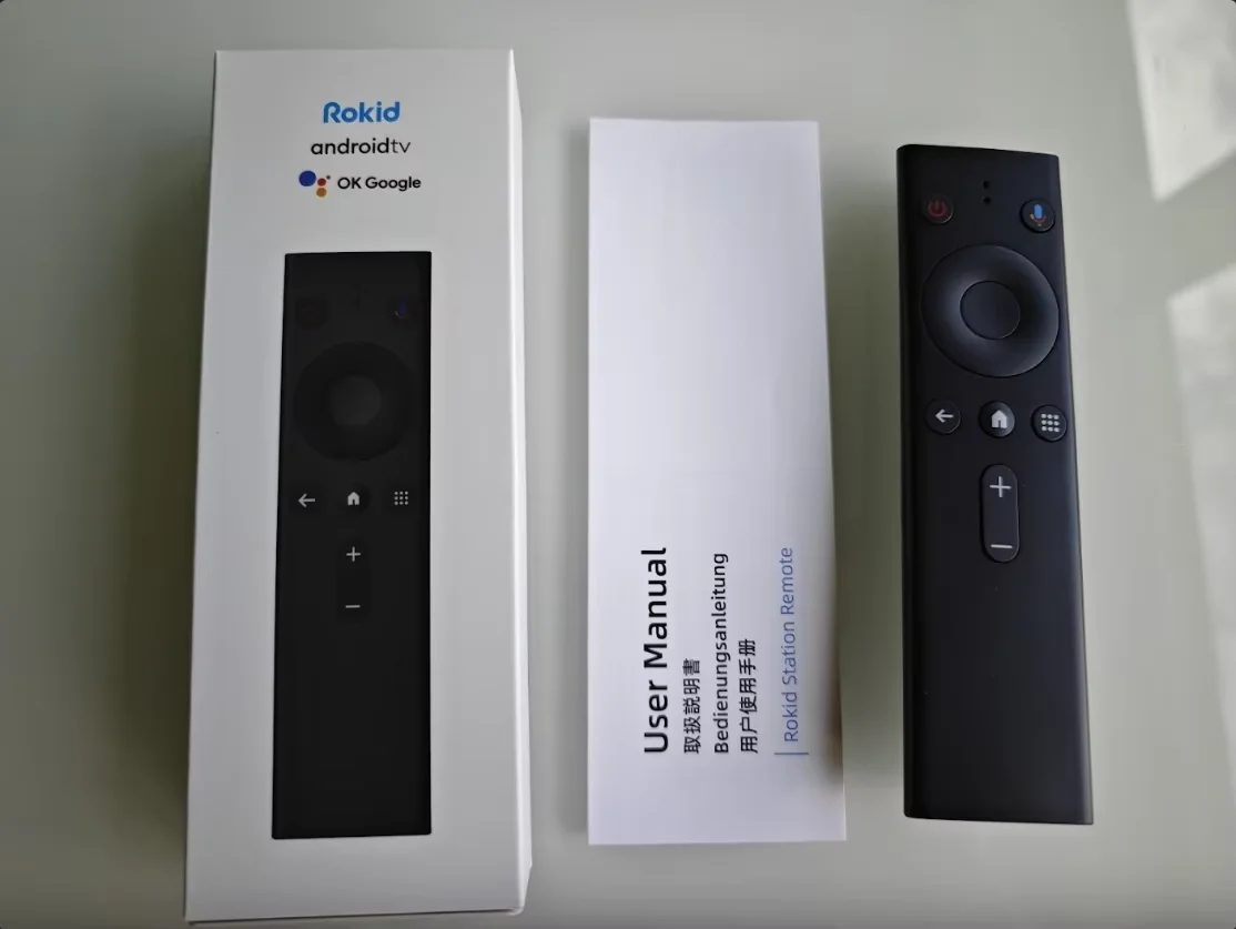 Rokid Station Remote Global Version 12 keys Remote Androidtv Bluetooth Connection Supporting HDCP and Cloud Gaming