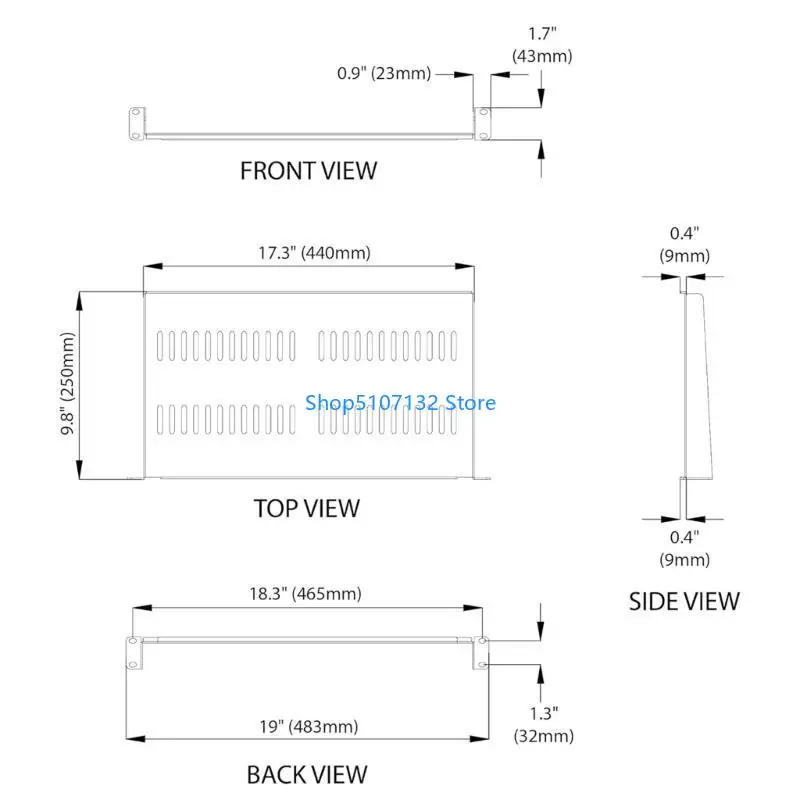 

87HD Универсальный вентилируемый консольный лоток для монтажа в серверную стойку для 19-дюймового шкафа для оборудования