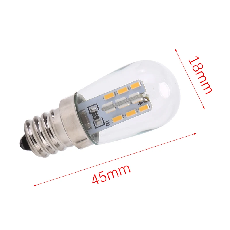 LED ضوء لمبة لآلة الخياطة ، زجاج الظل مصباح ، الإضاءة للثلاجة ، E12