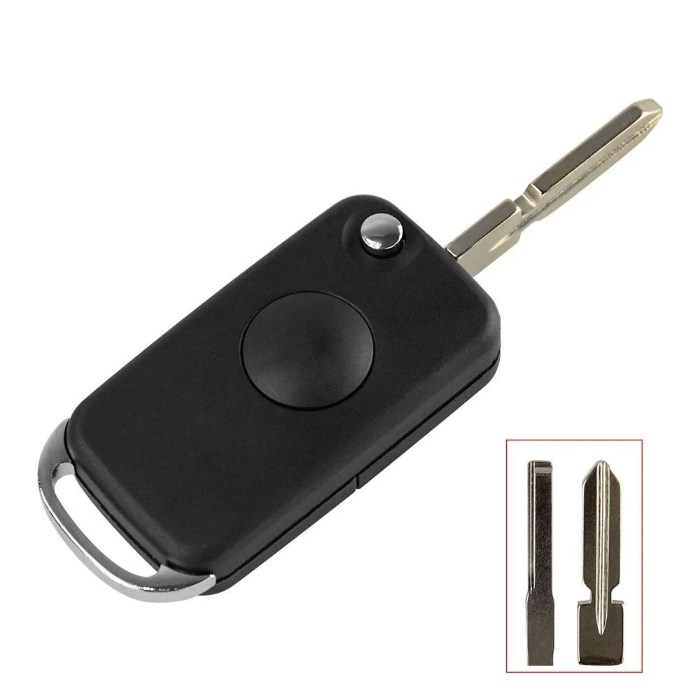 

ABS Remote Key Shell 1/2/3/4 Buttons HU39 Blade Remote Key Fob Scratch-resistant Anti-drop Folding Key Case for Mercedes Benz