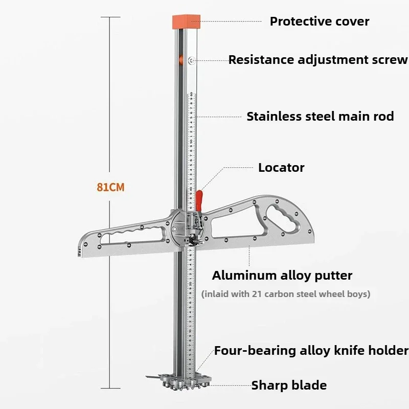 Foldable Gypsum Board Cutting Artifact Professional Lengthened Gypsum Cutter High Precision Woodworking Tools Cutting Board Tool