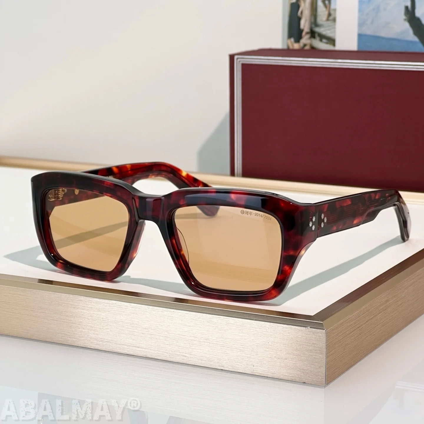 

Солнцезащитные очки WALKER 53-21 высшего качества для мужчин и женщин, классические, в стиле панк, роскошные, из ацетата и титана, с защитой UV400, дизайнерские, в коробке