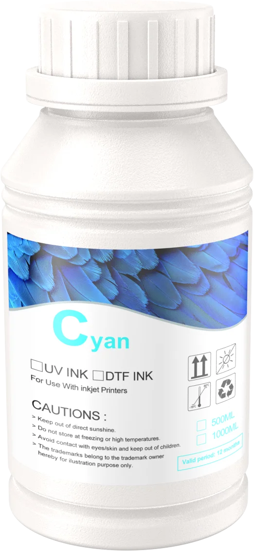 Imagem -04 - Oyfame Tinta Dtf para Filme de Transferência de Calor Direto Adequado para Filme Pet Todos os Desktop Grande Formato Impressora Kits de Tinta 250ml