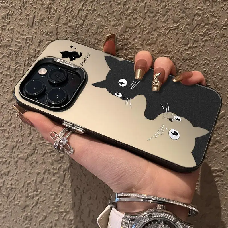 Cute Cat IMD Case for Infinix Hot 40i 30i 30 10 12 20 Play Smart 8 7 5 Tecno Spark 10 20C 20 6 GO Hard Laser Matte Funda Cover