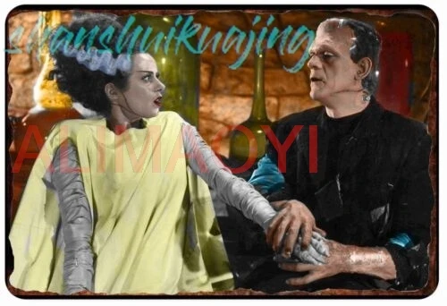 Bride Of Frankenstein Tin Sign 8 x 12 ALL METAL