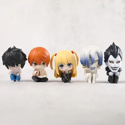Set of 5 Yagami Light L Lawliet Ryuk Rem MisaMisa Capsule Cute Toys Dolls PVC Figures Collectible Model Gift