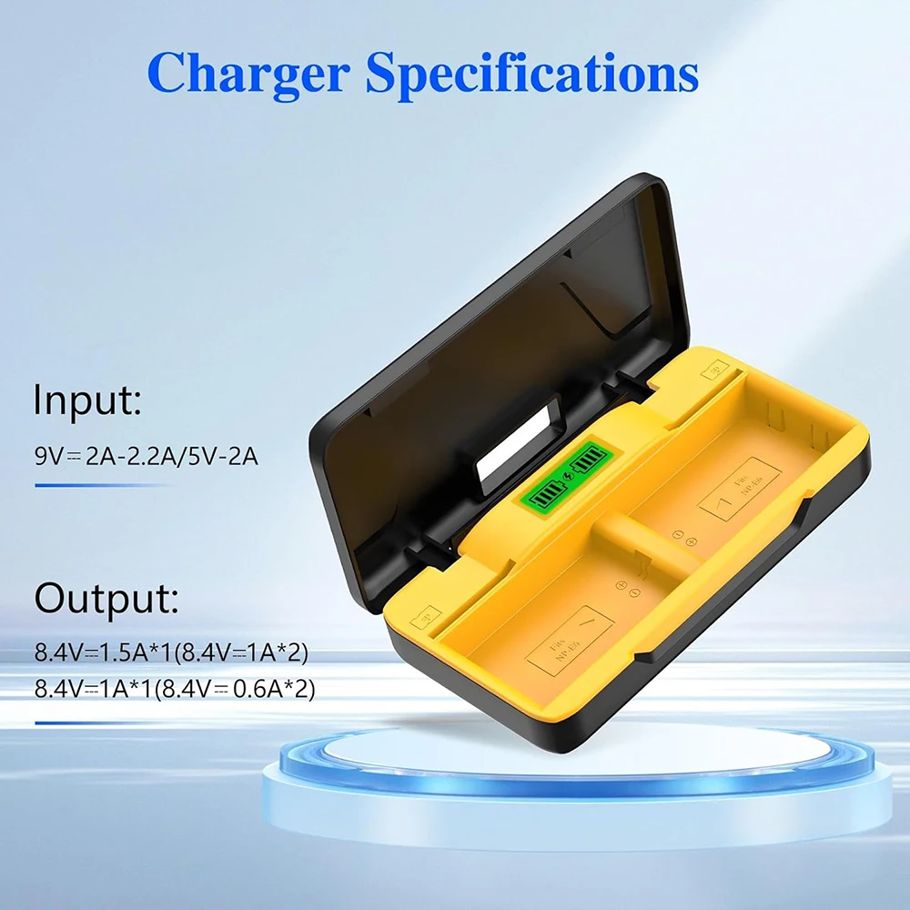 Dual-battery camera charger box LP-E6 has an SD card slot and is suitable for Canon EOS R5 R6 5D4 6DMark ll 60D 70D 80D 90D,etc. view 2