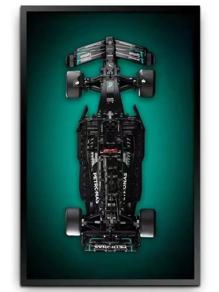 Display Wandbord voor Lego 42207 Ferrari SF-24 F1, Volwassen Collectibles voor Lego Auto Muurbevestiging Bouwstenen Display Muur alleen - afbeelding 2