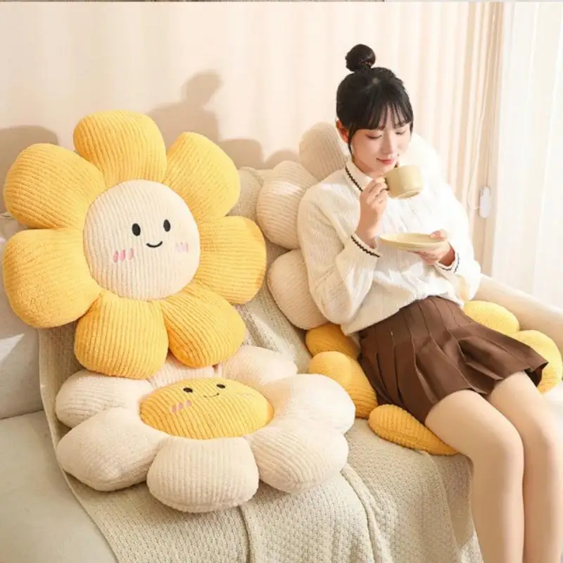Cute Flower Cushion, Soft And Extra-Soft Comfortable To Sit On Perfect As A Sofa Pillow Backrest Bedside Pad Or Home Decor...