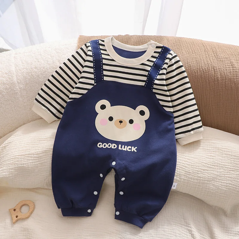 Baby onesie autumn long sleeve cotton cute  autumn  climbing clothes