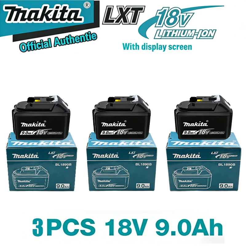 

Makita 9Ah for Makita 18V Battery 9000mAh BL1830B BL1850B BL1850 BL1840 BL1860 BL1815 Replacement Lithium Battery