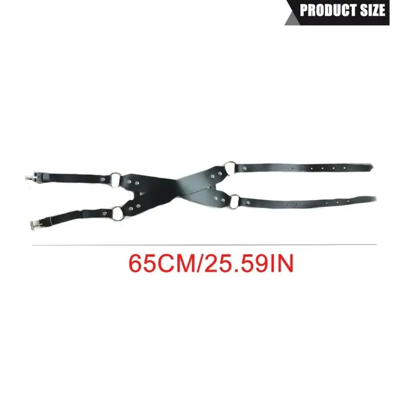 652F Adjustable Gothic Eye Mask For Women Cosplay Anime Theme Masquerades Balls Stage Performances PU Leather Party