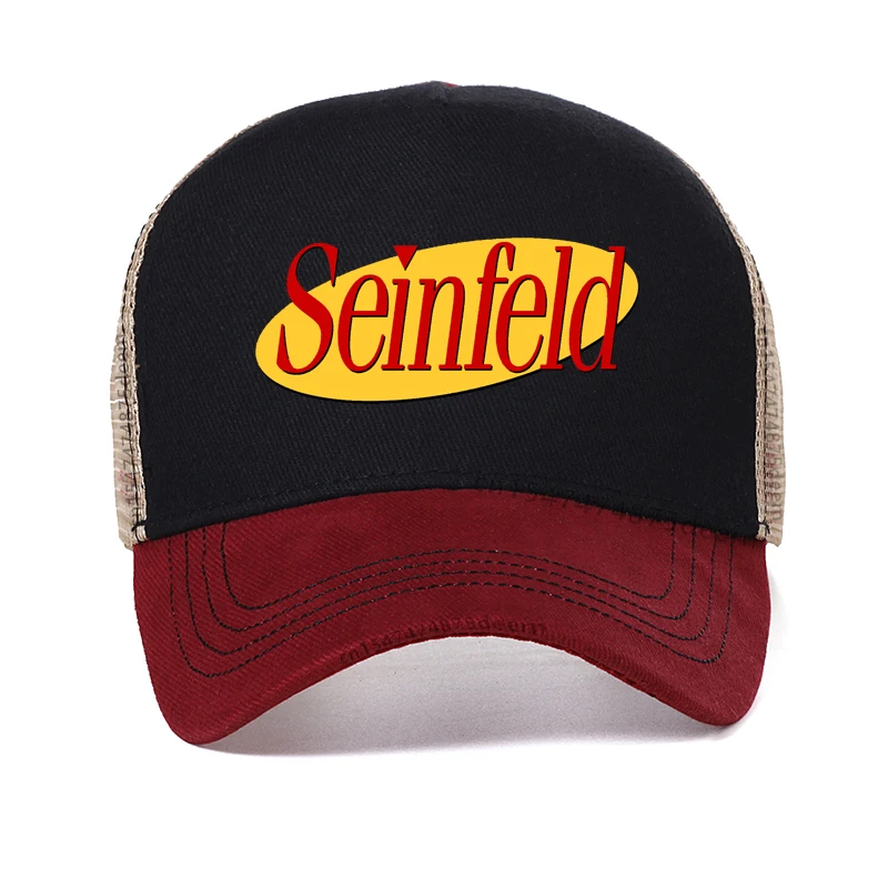 

Seinfeld Logo baseball cap fashion Men Women Funny Hip hop hat hatoriginality Design Vintage Mesh Breathable trucker caps