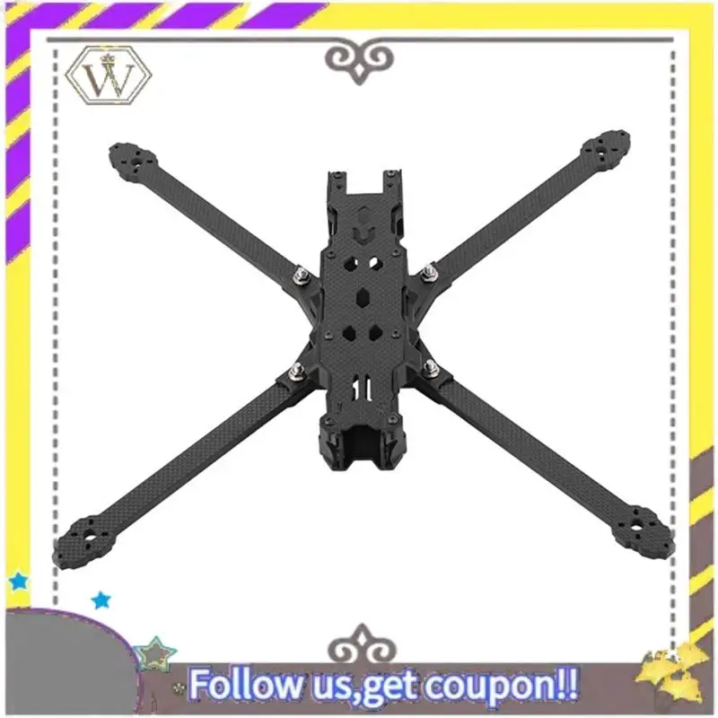 AU33-X10 10-Inch Carbon Fiber Frame Drone Kit 440Mm Wheelbase Withside Panels FPV Drone Positive X-Row Racks