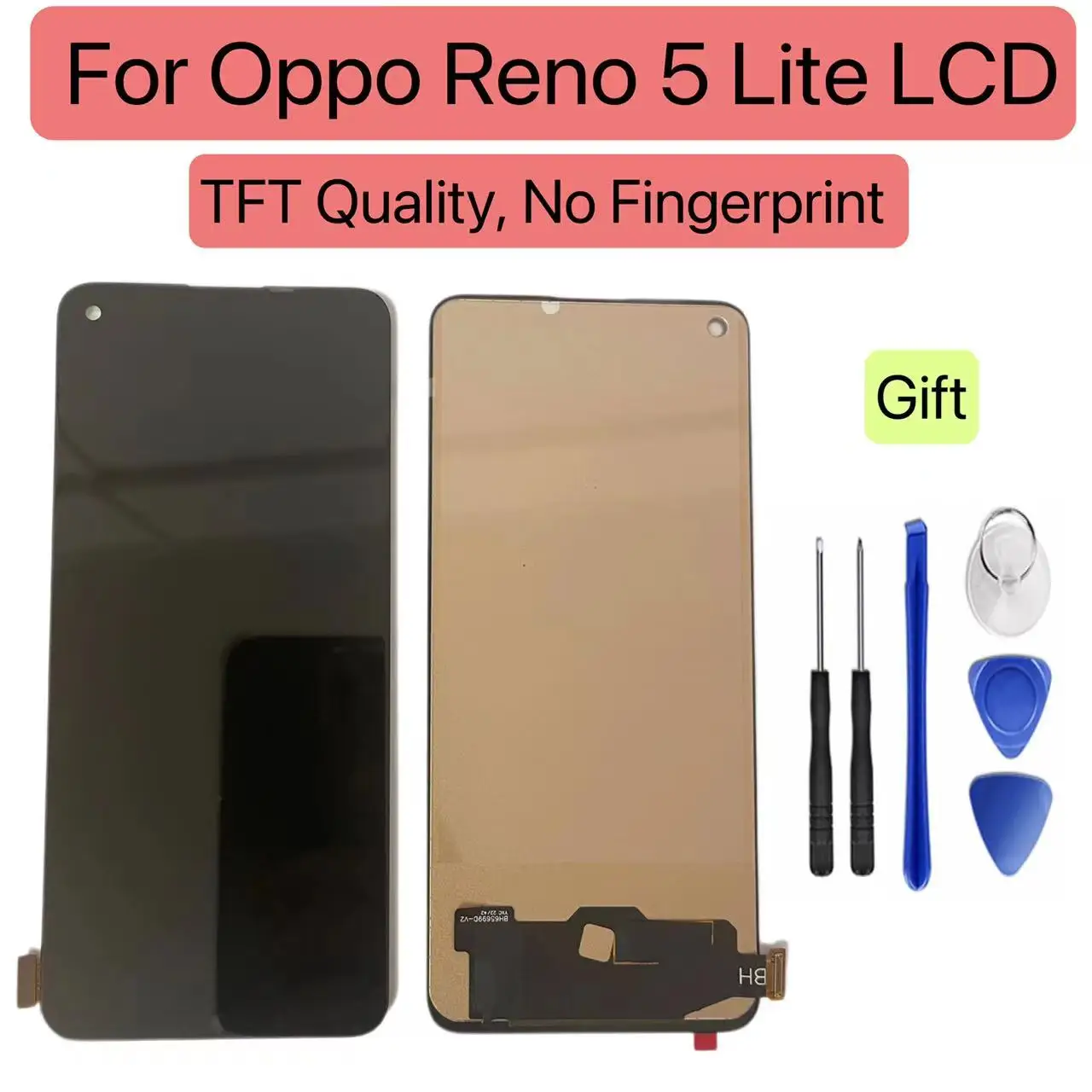 OLED/TFT LCD 6.43\'\' For OPPO Reno5 Lite CPH2205 LCD Display Touch Screen Digitizer Assembly Replacement For OPPO Reno5 Lite LCD