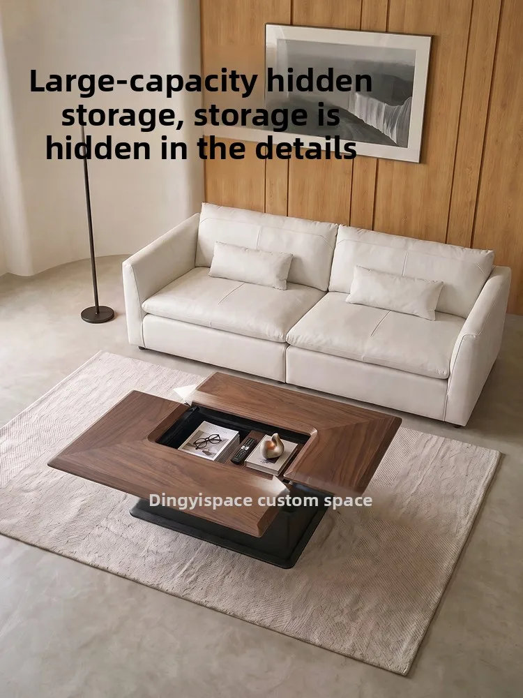C13-medieval style living room for homenew arrival small apartment deformable solid wood square coffee table