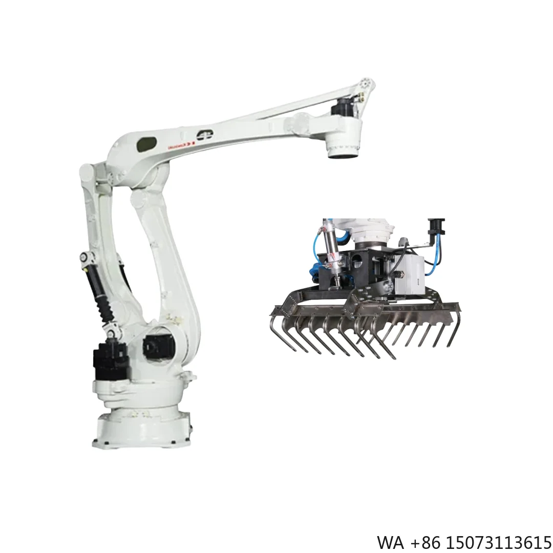 4 Axis Heavy Duty Palletizing Robot Arm, 300kg Payload 3255mm Max Reach with Gripper for Logistics