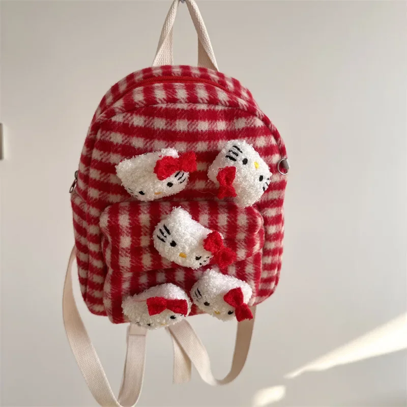 Hello Kitty аниме Kawaii MINISO милая сумка для хранения милый мультяшный милый кукольный рюкзак детские подарки Ins игрушки для детей