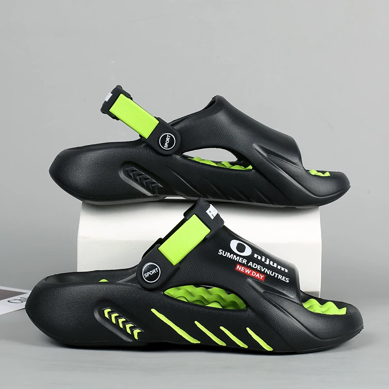 

Summer Men Massage Slippers Indoor Outdoor Sandals Beach Casual Shoes Soft Sole Slides Men Flip-flops Men's Sandals Big Size 47