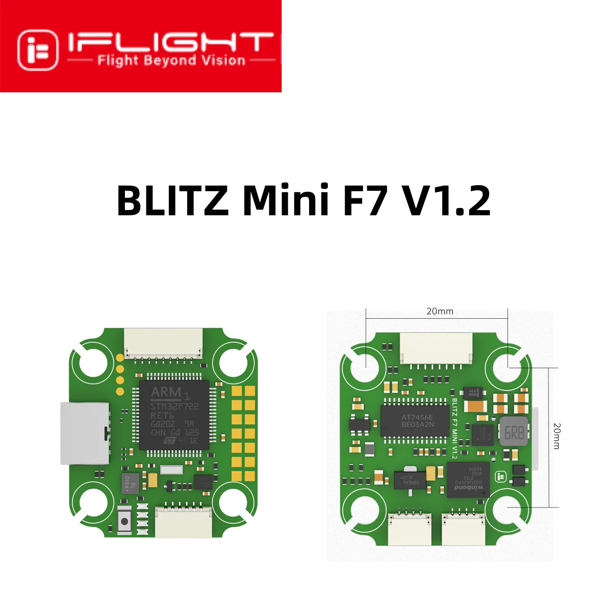 VoidFly BLITZ Mini F7 V1.2 Flight Controller ICM42688 Plug-and-Play / No Soldering Requiredfor RC FPV Racing Drones