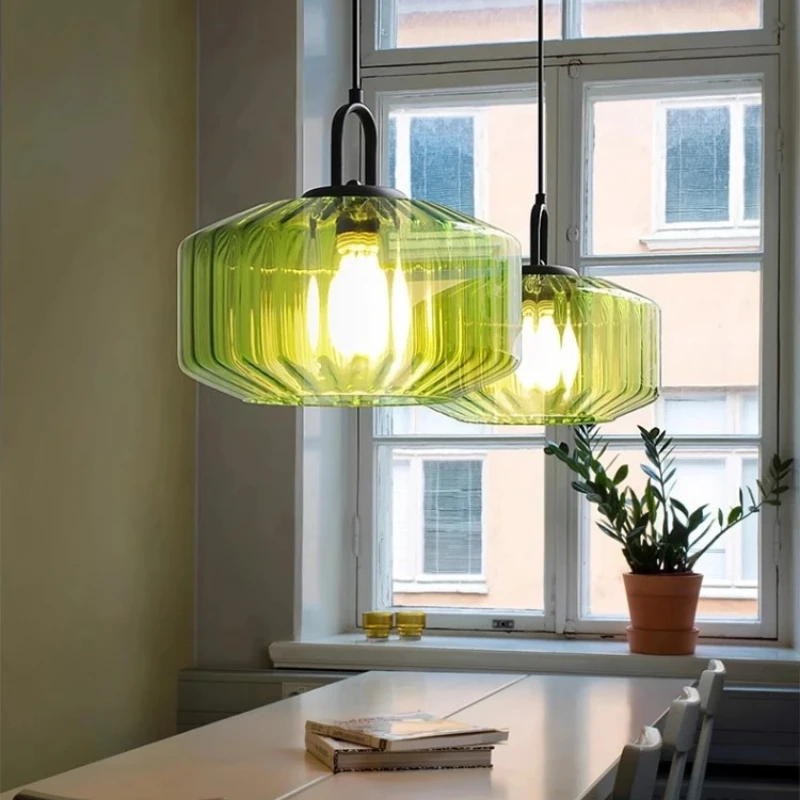 

MZISOSOD for minimalist modern restaurant lighting for creative coffee shop bedroom bar counter living room colored glass