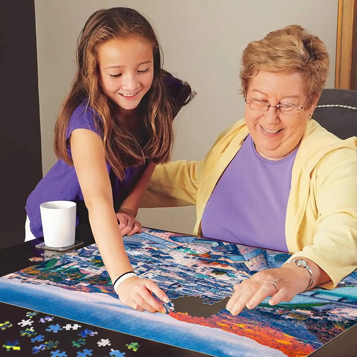 300/500/1000 шт. головоломка Mozart Hometown деревянная головоломка для Gameroom спальня декор гостиной праздник праздничный подарок